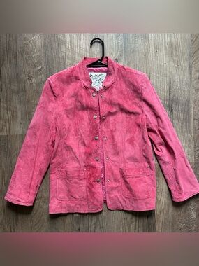 Vintage David Brooks genuine suede leather jacket